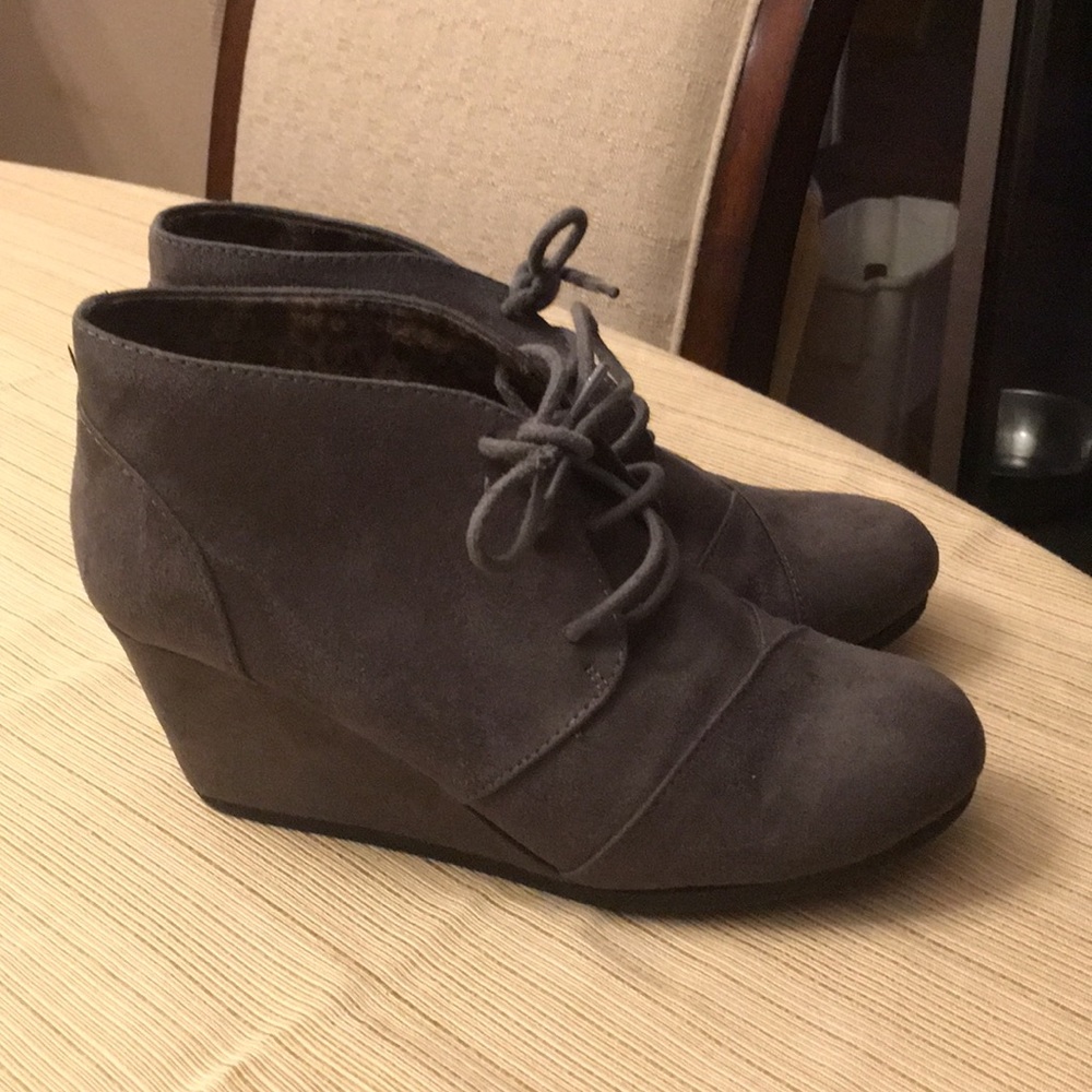 Grey Wedges size 9